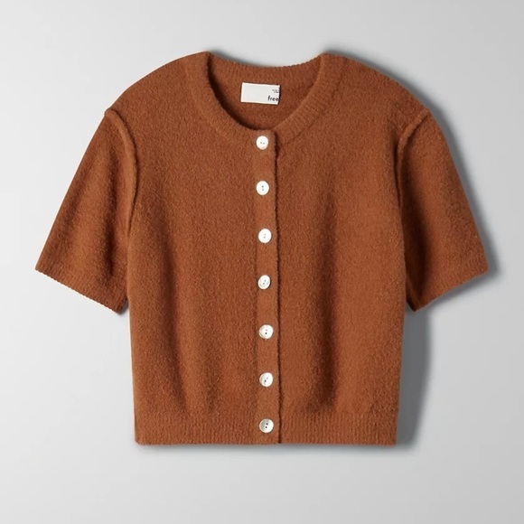 ARITZIA Wilfred Free shrunken cardigan sweater xs - Picture 8 of 9